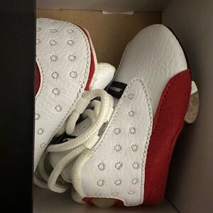 Nike Kids White and Red Sneakers
